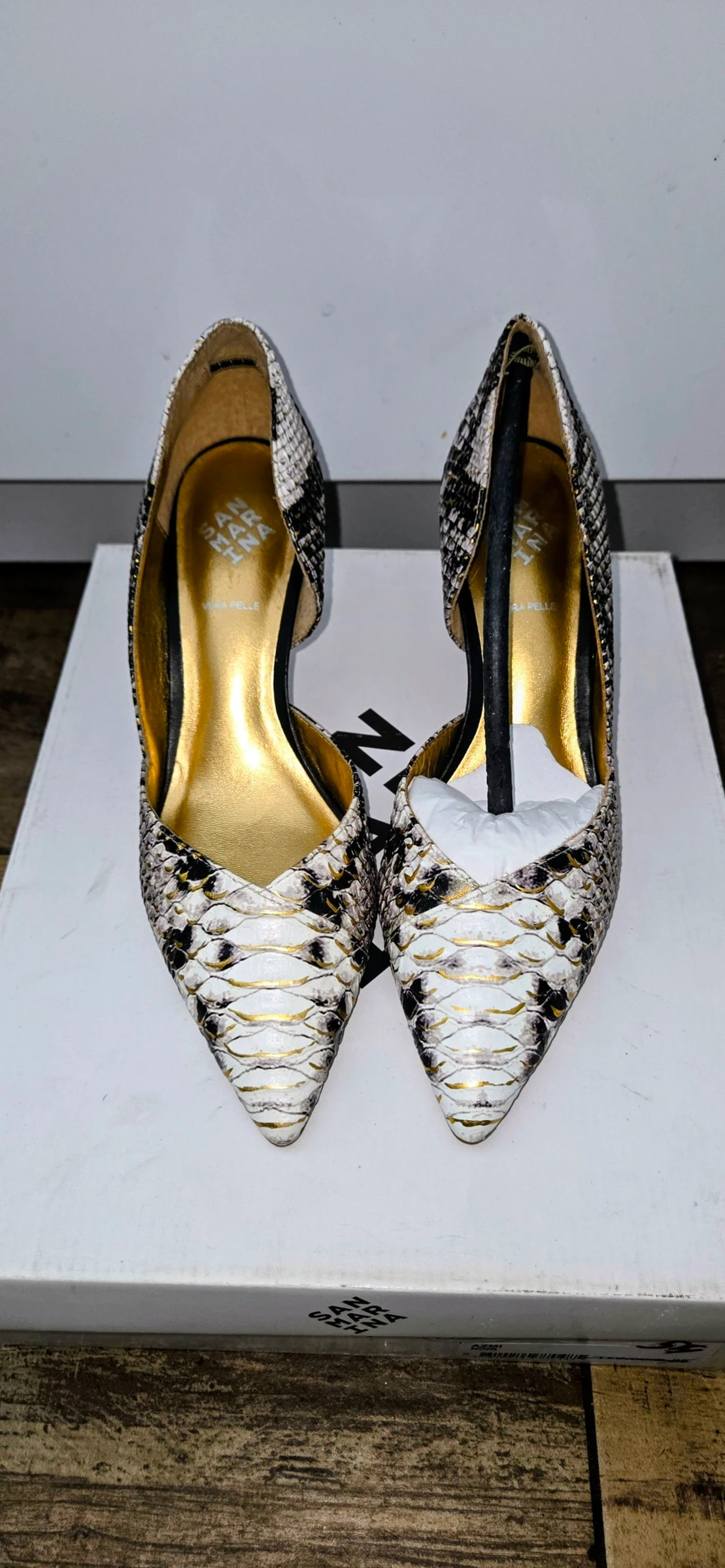 Zapatos de tacón San Marina con estampado de serpiente (cuero) - Talla 36 – photo 6